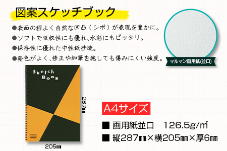 マルマンのスケッチブック＆スケッチパッドA4サイズ2種セット(合計15冊