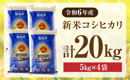 2週間以内に発送 無洗米 新米 コシヒカリ 20kg 期間限定 日南市産 お米 ご飯 ライス 国産 令和6年産 人気 食品 精米 白米 こしひかり  おにぎり お弁当 炊き込みご飯 雑炊 ギフト 贈り物 産地直送 宮崎県 日南市 送料無料_FH5-24 | 宮崎県日南市 | ふるさと納税サイト ...