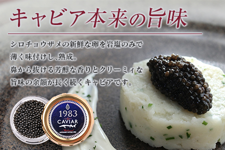数量限定 宮崎キャビア1983 12g 魚卵 魚介 魚貝 国産 世界三大珍味 黒いダイヤ 贅沢 高級食材 上質 ご褒美 お祝い 記念日 加工品 食品 お土産 おすすめ 化粧箱 ギフト プレゼント 贈り物 贈答 パーティー おつまみ お取り寄せ グルメ 宮崎県 日南市 送料無料_ED9-25