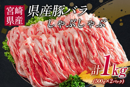 豚バラ しゃぶしゃぶ 豚ハンバーグ 合計1.4kg 肉 豚 豚肉 国産 宮崎県産 おかず 食品 お肉 送料無料_BC89-23