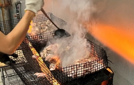 【テレビで紹介！元祖ざる焼き小林養鶏】やわらか炭火焼100g×10Pセット（国産 鶏 鶏肉  小分け 炭火焼  惣菜 調理済 冷凍 宮崎 小林市）