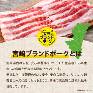 【5月発送・毎月数量限定受付】国産 豚 みやざきブランドポーク バラスライス　2キロ（国産 豚肉 豚バラ肉 生姜焼き 焼肉 スライス 限定 小分け 宮崎 冷凍）