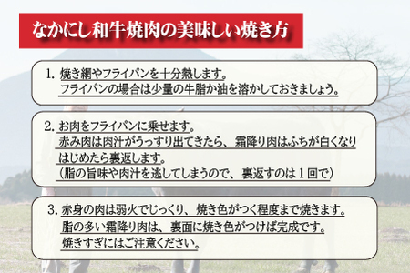 【生産者直送】なかにし和牛赤身焼肉 -特上-（黒毛和牛 小林市産 国産 牛肉 和牛 赤身 焼肉 産地直送 送料無料） 焼肉 和牛焼肉 牛肉焼肉 赤身焼肉 国産焼肉
