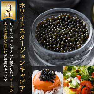 【キャビア定期便】皇帝の涙3種食べ比べ定期便（キャビア オシェトラ シベリア 定期便 魚介 魚卵 おつまみ）