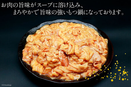 もつ鍋用 味付け 豚モツ スープ込み 400g×8袋 計3.2kg [甲斐精肉店 宮崎県 日向市 452060715]
