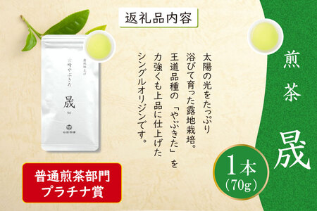 お茶 緑茶 煎茶 晟 70g×1本 [谷岩茶舗 宮崎県 日向市 452061610]
