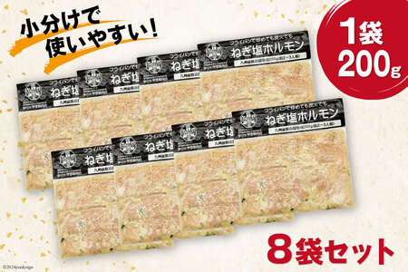ホルモン 九州産 ねぎ塩 ホルモン 200g 8袋 計 1.6kg [甲斐精肉店 宮崎県 日向市 452060692]
