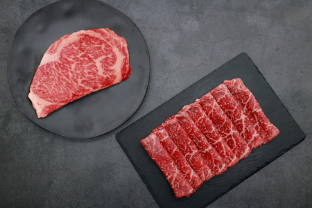 牛肉 宮崎牛 サーロインステーキ 200g ＆ 赤身 すき焼き肉 300g 計500g [YAMATO 宮崎県 日向市 452061445]