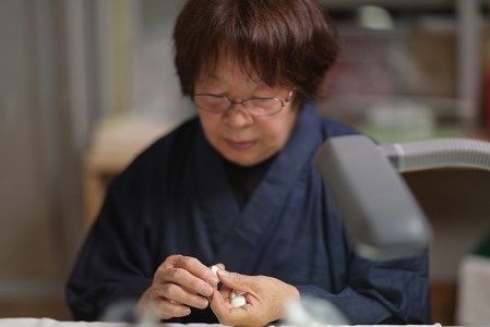 日向特製はまぐり碁石根付ストラップ6種セット [ミツイシ(黒木碁石店) 宮崎県 日向市 452060827]