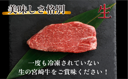 【数量限定】＜冷蔵・真空包装＞A4等級以上！宮崎牛モモステーキ(約100g×6枚・計約600g)_K008-020