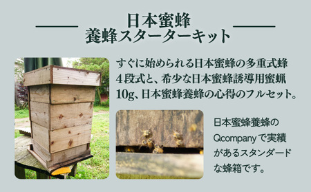 P-D1 サポートも致します「日本蜜蜂養蜂スターターキット」【Qcompany】