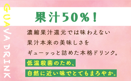 【定期便・全3回】まるで果実を食べているような！グァバドリンク２本セット(各720ml)×3回_K021-T007