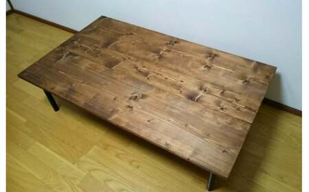 【天然無垢材】アイアン脚　ローテーブル Interior G-S-S＜8.5-4＞＊