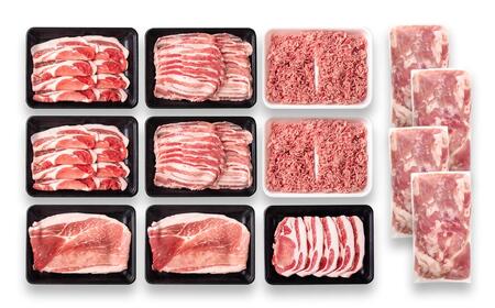 宮崎県産豚肉 6種 バラエティ4.1kgセット＜1.8-28＞小分け スライス 鍋 トンカツ 餃子等