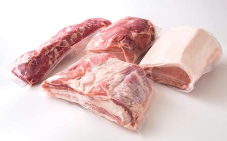 宮崎県産豚ブロック肉4種セット合計3.5kg＜1.6-37＞