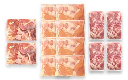宮崎県産豚＆鶏 3バラエティ4kgセット＜1.5-40＞小間切れ モモ肉 むね肉