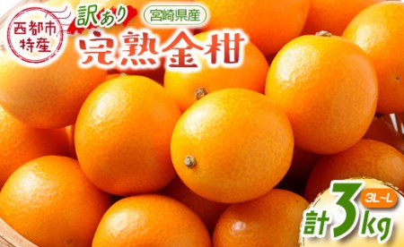 西都市特産品 訳あり宮崎県産完熟きんかん 3㎏＜1.2-41＞ | 宮崎県西