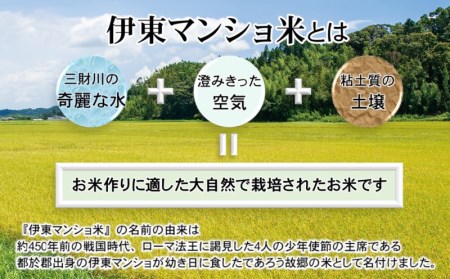 【定期便】伊東マンショ米　ヒノヒカリ　5kg×6ヵ月＜4-10＞