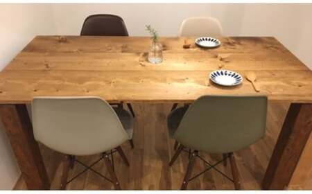 Interior G-S-S【天然無垢材】長方形ダイニングテーブル 天板1200×700＜13-6＞★