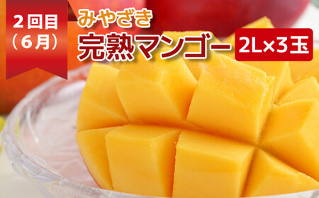 先行予約【3回定期便】みやざき完熟マンゴー(ご家庭用)＆宮崎県産豚肉ロース＆バラ肉 ２０２６年発送＜4.2-5＞