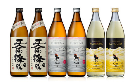 芋・麦焼酎 神楽酒造3種の飲み比べセット<2.1-6>