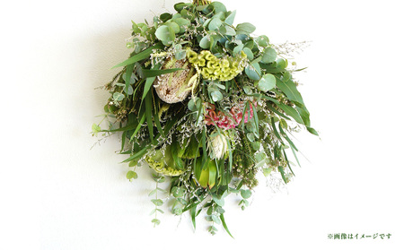 おまかせ 季節の ナチュラル スワッグ L 1点 長さ40cm～50cm程度 お花 フラワー インテリア 飾り 装飾 花 華 ドライフラワー 国産 宮崎県 九州 送料無料 常温