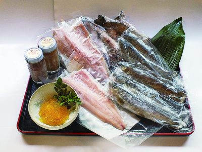 黄金イクラと渓流の女王ヤマメ逸品セット(6種)黄金イクラやヤマメなどを詰め合せ！