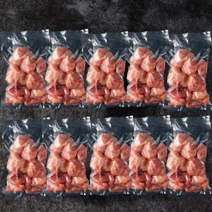 宮崎県産若鶏もも肉一口カット 冷凍小分け(200g×10P) 総量2.0kg