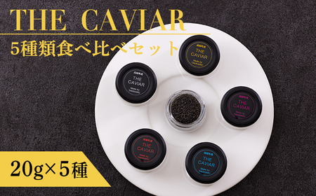 《THE・CAVIAR》ザ・キャビア5種食べ比べセット各20g(計100g) バエリ・オシェトラ・スターレット・ホワイトスタージョン・ベステル詰め合わせ TF0663-P00066