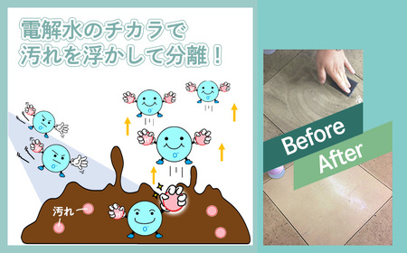 《TV番組「有吉ゼミ」で紹介され話題の品》グリルクリアセット(詰め替えパック付き) 台所のしつこい油汚れ専用の強アルカリ電解水 TF0755-P00022