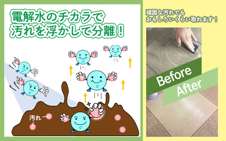 防臭・消臭・除菌効果があるアルカリ電解水『クリアシュシュ』大容量詰め替えセット 界面活性剤不使用の泡立たない洗浄剤  TF0091-P00022