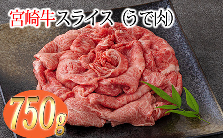 宮崎牛スライス（うで肉）約750g　TF0571-P00012
