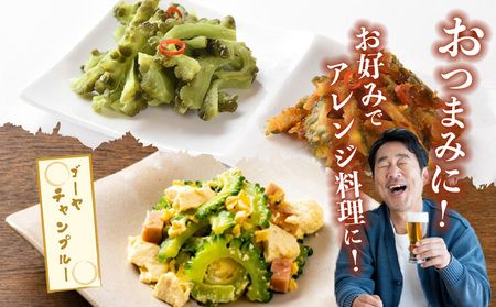 <ちょい辛ゴーヤ 2袋>翌月末迄に順次出荷【お漬物 つけもの おつまみ ピリ辛 かつおぶし かつお節 料理 一品 夕食 お弁当 ご飯に合う 夏野菜】【b0972_ko】