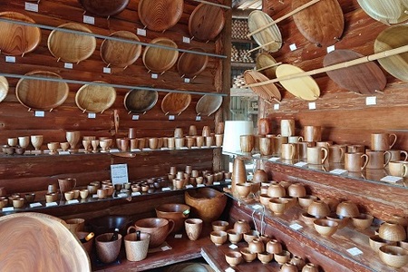 食卓に木の温もりを、7寸皿