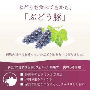 「綾ぶどう豚」とんかつ屋の肩ロース焼肉 500g