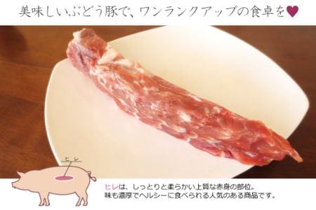 綾ぶどう豚ヒレブロック500g（36-172）