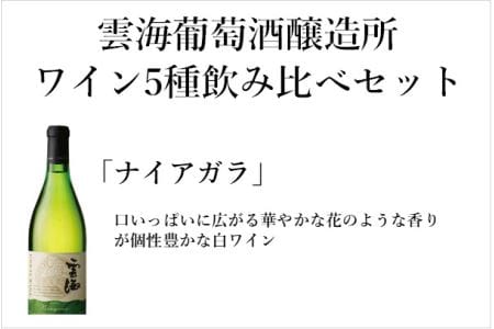 雲海ワインセット5種 国産100% 赤 白 飲み比べ