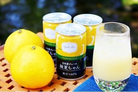 綾の日向夏ジュース「綾夏ちゃん果汁100％」【缶20本入】（04-86）