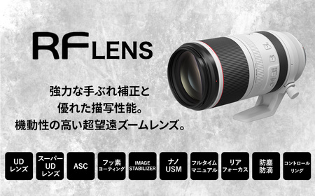 ＜レンズRF100-500mm F4.5-7.1 L IS USM＞3ヶ月以内に順次出荷【c1016_ca】 Canon キヤノン キャノン レンズ 一眼レフ カメラレンズ RFマウント 100-500mm 望遠 望遠レンズ 高画質 手ぶれ補正 防塵 防滴 スポーツ 風景 ポートレート 動物 撮影 宮崎県 高鍋町