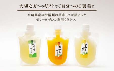 ＜宮崎県産 日向夏・へべす・みかんの のむゼリー各170g 合計12本＞翌月末迄に順次出荷【c342_ht_x3】
