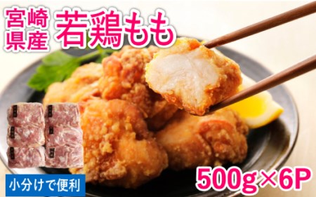 <500g×小分け6パック>若鶏もも肉3kg※90日以内出荷【B356】