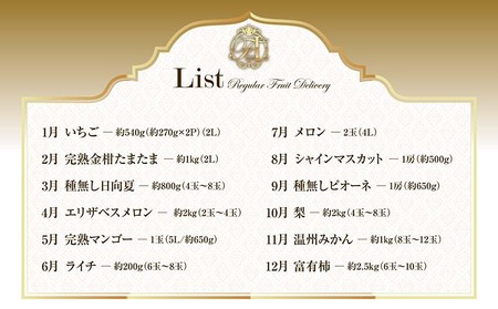 青果店 チョイス！くだもの 定期便 Vol.5（全12回）国産 フルーツ 果物 1年間 毎月お届け 産地直送【F148】