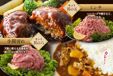 <2026年2月配送>宮崎県産 豚バラエティーセット合計3kg【B691-2602】