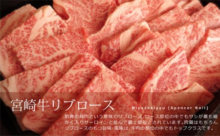 ＜宮崎牛＞リブロース焼肉600g ※90日以内出荷【D84】