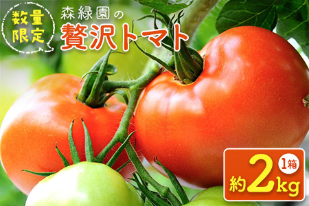 完熟！贅沢トマト 2kg 化粧箱 宮崎県新富町産【A303】