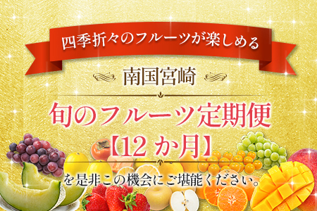南国宮崎からお届け！旬のフルーツ 12ヵ月定期便【F105-25】