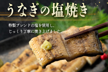 うなぎの塩焼き＆骨せんべいセット 九州産【C402】