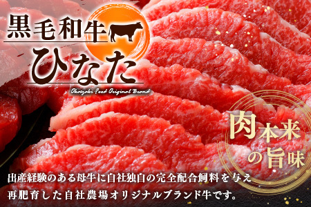 ブランド牛「黒毛和牛ひなた」バラ焼肉＆ウインナーアソートセット【C415】