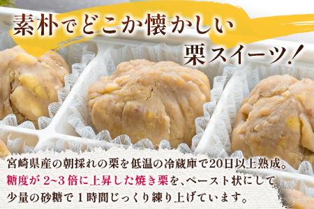 ＜2026出荷!!＞宮崎県産 低温熟成栗100%［栗きんとん］計12個 おやつ 甘い お取り寄せ【B619-26】