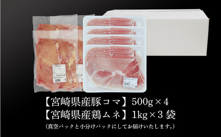 ＜宮崎県産豚・鶏5kgセット＞ K16_0015_1